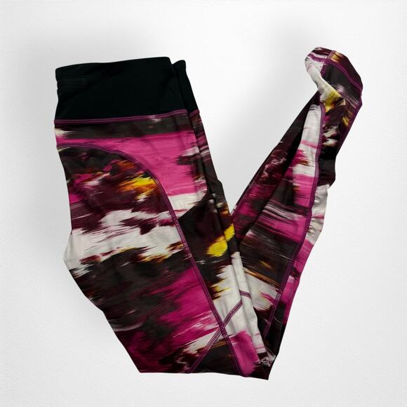 Lululemon Size 8 Speed Tight Leggings Pigment Wind Berry Pink Maroon Pockets‎ - Picture 3 of 8